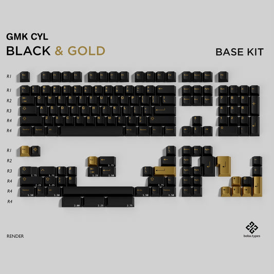 GMK Black & Gold 键帽